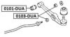 ASVA 0101-DUA Control Arm-/Trailing Arm Bush